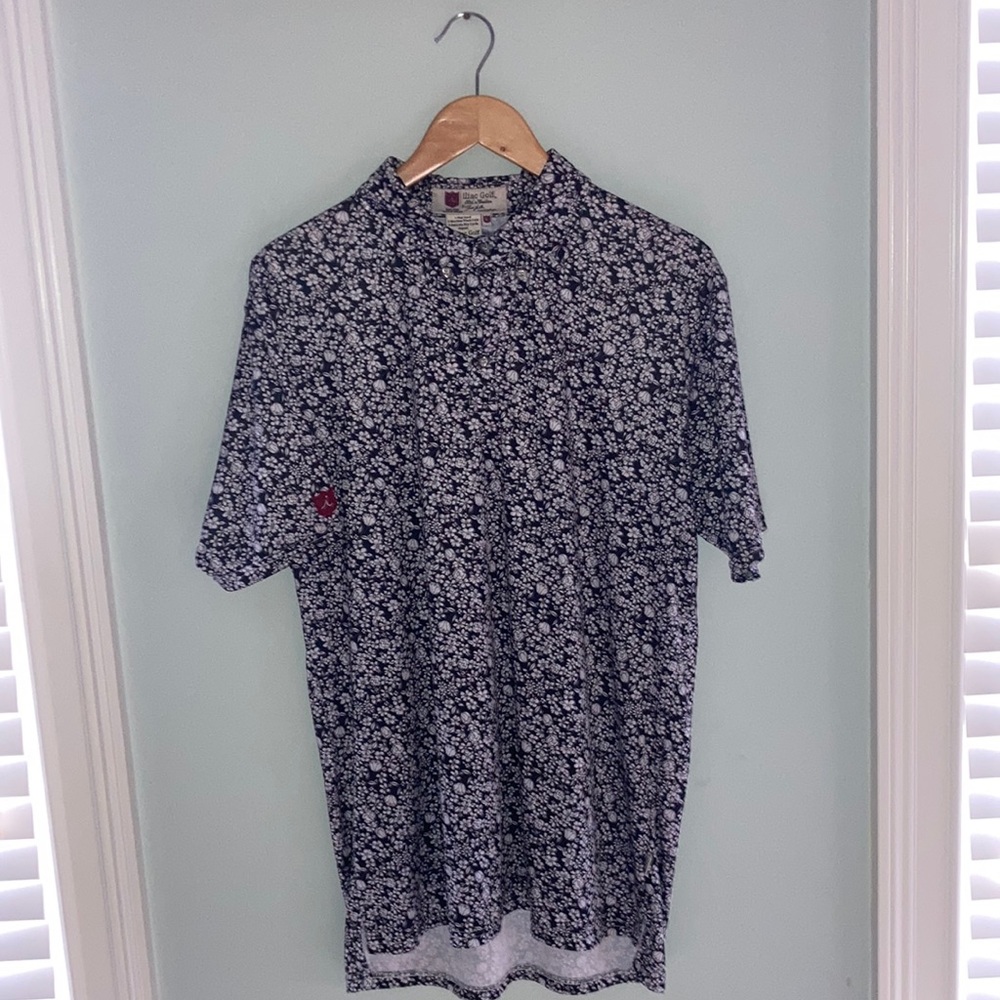 Iliac golf polo shirt flower design